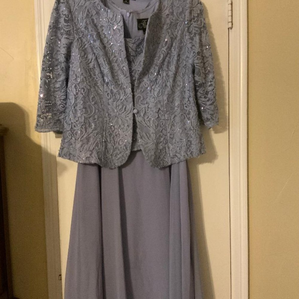 ALEX EVENING  LILAC  SIZE 16